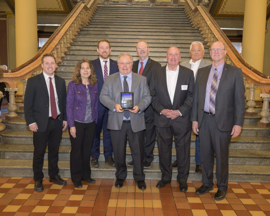 IADG Staff Receiving Keep Iowa Beautiful Organization Award for Excellance