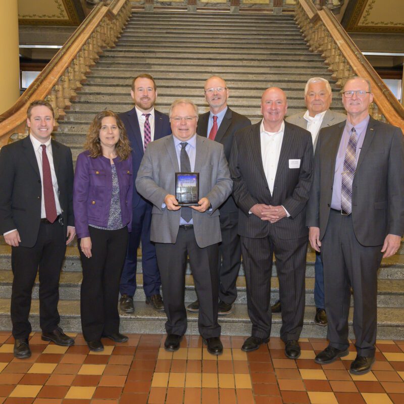 IADG Staff Receiving Keep Iowa Beautiful Organization Award for Excellance